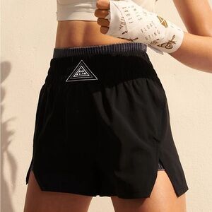 FREE PEOPLE MOVEMENT Black Next Round Boxer Shorts
